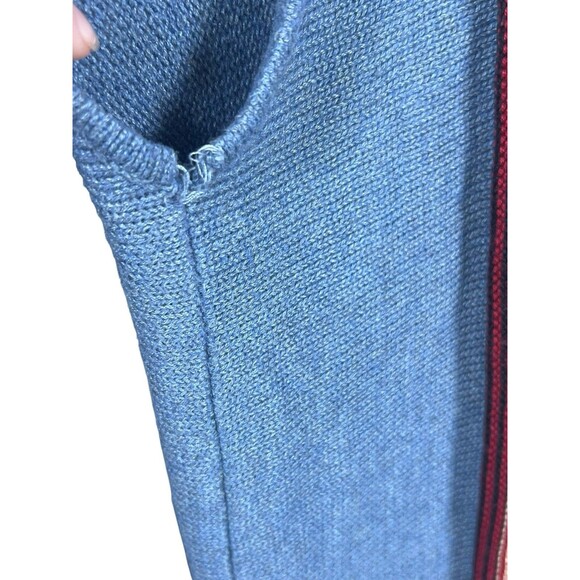 Vintage Chaps Denim Vest Women’s 2X‎ Southwest Aztec Knit Boho Western Layering - Picture 13 of 13